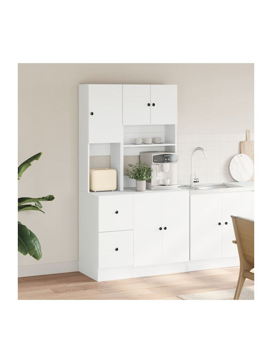 Coloană de Bucătărie Alb 95x50x180buc