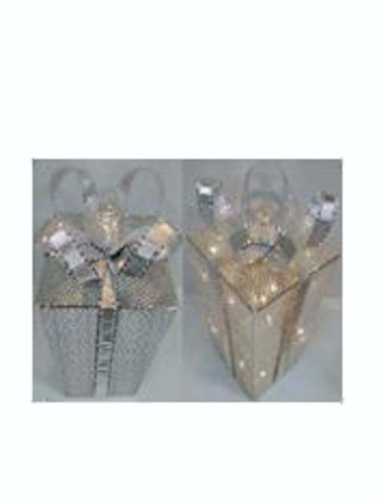 Fos me Weihnachtliche Metallisch Figur Box Silber 21x21x21cm