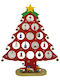 Weihnachtsdekoration Baum 33cm Rot