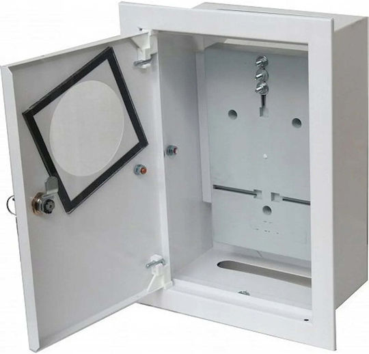 Alfako Recessed Metal Appliance 1x1f Electronic Meter Locking Window Ral 9003 A-rw18e