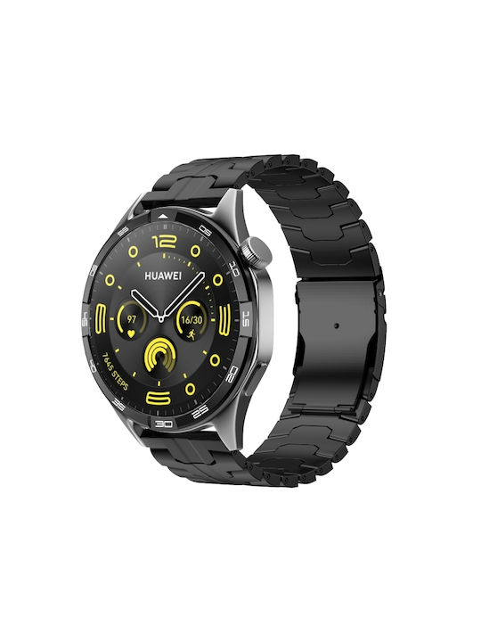 Huawei Armband Rostfreier Stahl Schwarz (Huawei Watch GT 2 (22mm))