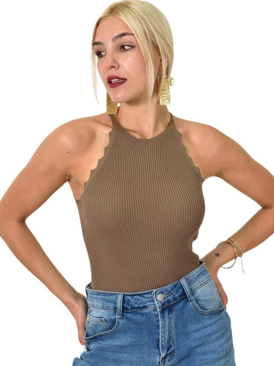 Women's Ribbed Puff Sleeve Top 24925