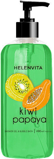 Helenvita Shower Gel & Bubble Bath Kiwi Papaya 490ml