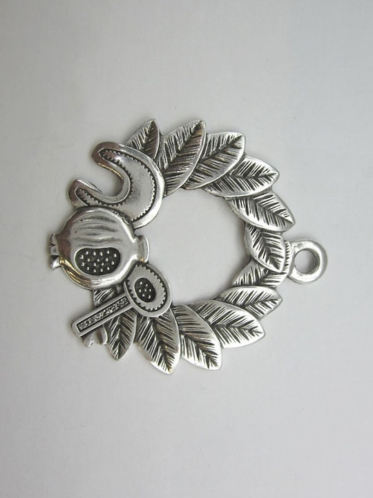 Weihnachtsdekoration Metallisch Kranz mit Durchmesser 8cm.