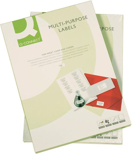 Q-Connect Small Adhesive Labels in White Color 38.1x21.2mm
