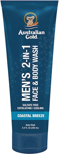 Мъжки Душ Гел За Лице И Тяло 250ml Coastal Breeze Australian Gold