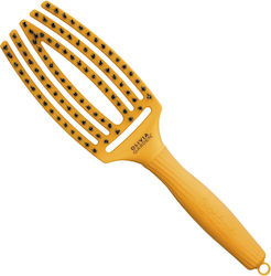 Olivia Garden Finger Brush Четка за коса Жълта