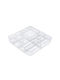 Emuca Drawer Organizer with Drawers & Dividers Transparent 10 Pieces 30.3x30.3x5.4cm