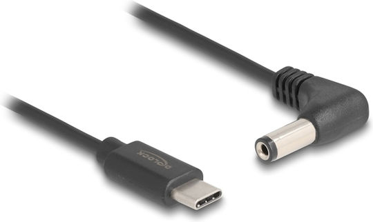 Καλώδιο Usb Power Delock 85398 90° Angled Usb-c Male Dc 5.5 X 2.1 Mm 5v 1.5m Black 85398