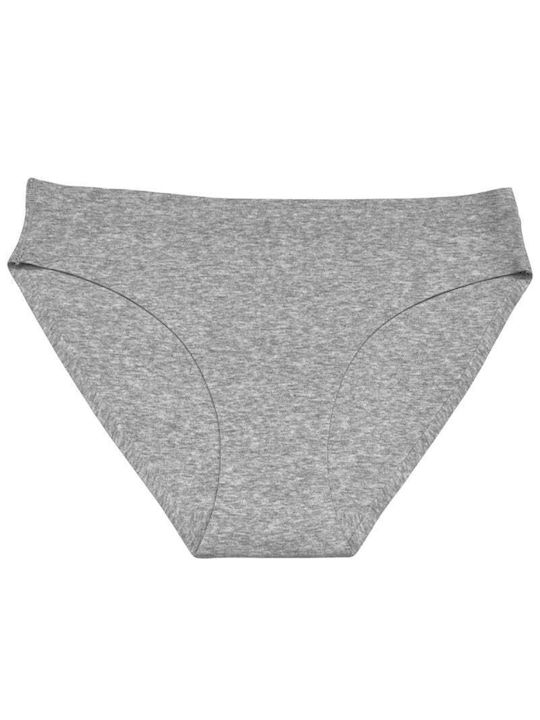 Mini Cotton Women's Slip Seamless Grey