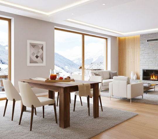Bruno Κουζίνας Επεκτεινόμενο Καφέ 140+40x80x75εκ. Bruno Κουζίνας Επεκτεινόμενο Καφέ 140+40x80x75εκ.