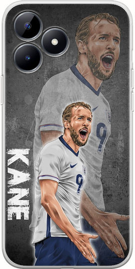 Euro 2024 Harry Kane Realme C53 Transparentes Silikon Flexibles TPU Handyhülle