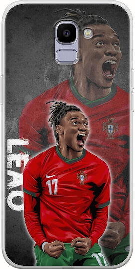 Euro 2024 Rafael Leao Samsung Galaxy J6 2018 Flexibles TPU Transparentes Silikon
