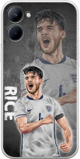 Euro 2024 Declan Rice Realme C33 Transparent Silicone Flexible TPU Mobile Phone Case