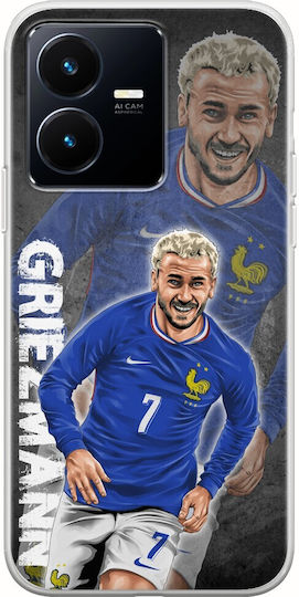 Euro 2024 Antoine Griezmann Vivo Y22s Flexible Tpu Transparent Silicone