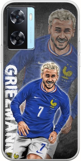 Euro 2024 Antoine Griezmann Oppo A77 5g TPU flexibil transparent din silicon