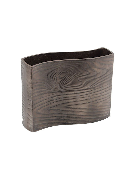 Artekko Vază Decorativă Metalic Zebra Gri 17.5x9.5x25cm 1buc