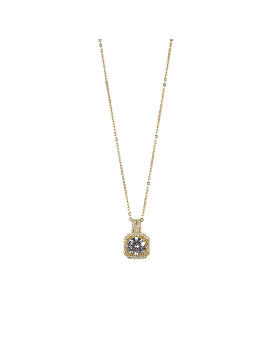 Strass Necklace Dj-074 Gold