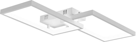 Braytron Πλαφονιέρα Οροφής Λευκή με Ενσωματωμένο LED