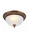 Led7 Deckenleuchte Badezimmer Bronze mit Fassung E27