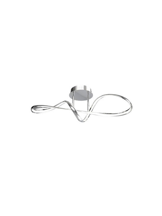 Vivalux Light fixture Ceiling Mount Light 60cm Silver with Integrated LED