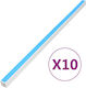 vidaXL Cable Channel with Sticker Floor made of Plastic White 1m