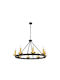 Luma Chandelier Candlestick 8xE14 Silver 80cm 100-01332-14