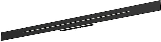Braytron Leuchte Wand mit Integrierter LED und Warmweißes Licht Schwarz 5cm