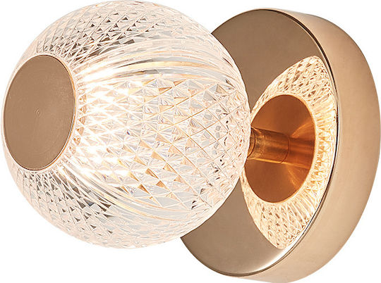 Braytron Leuchte Wand mit Fassung G9 Gold 12cm