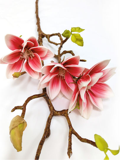 Ramură Decorativă Artificială Magnolia Fuchsia 79cm Home & Camp