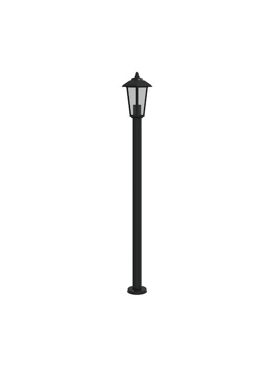 vidaXL Φωτιστικό Κολώνα Εξωτερικού Χώρου 60W IP44 για Ντουί E27 Μαύρο
