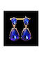 Official Blue Crystal Earrings