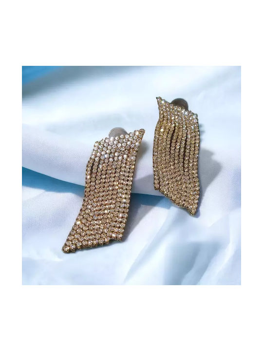 Dangling Rhinestone Earrings