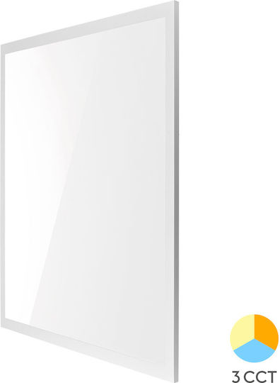 Braytron Încastrat Panou LED Putere 36W cu Bianco reglabil Lumini 62x62cm.