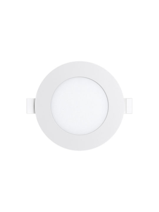 Braytron Στρογγυλό LED Panel 4W με Θερμό Λευκό Φως 3000K