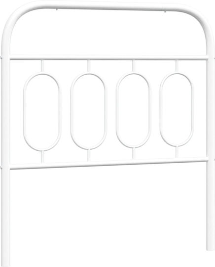 vidaXL Metallic White Bed Headboard 95x100cm