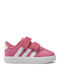 VL Court 3.0 Cf Kids Sneakers with Hoop & Loop Closure Pink