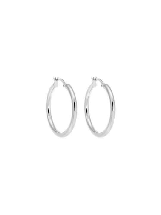 Senza Earrings Hoops made of Silver