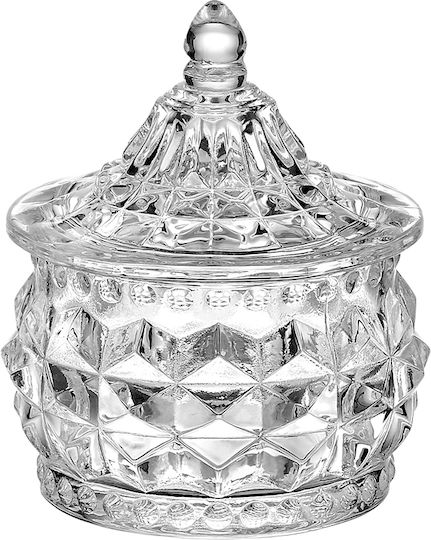 Palma Emporio Glass Sweet Jar with Lid Transparent 8x9.5cm