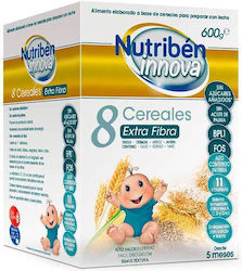 Nutriben Baby Cream Innova 8 Cereals Extra Fibre for 5m+ 600gr