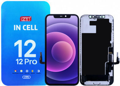 Screen ΖΥ In Cell with Touch Mechanism for iPhone 12 / 12 Pro (Black)