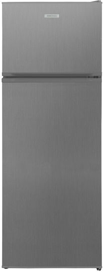United Double Door Refrigerator 213lt H144xW54xD57cm Inox UND1456R