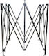 din Metal în Culoare Negru 200x200cm