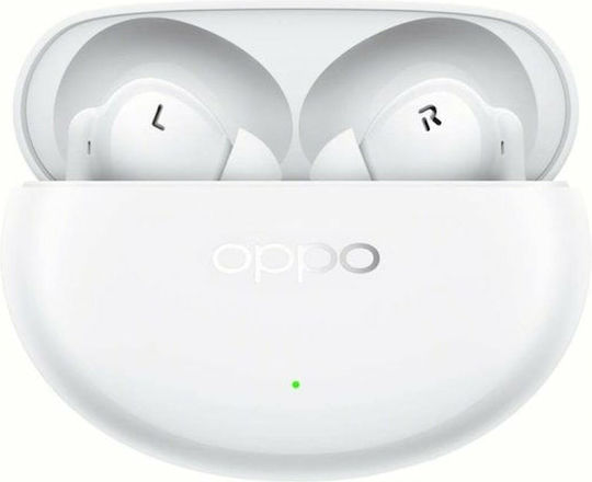 Oppo Enco Air4 Pro In-ear Bluetooth Handsfree Ακουστικά με Αντοχή στον Ιδρώτα και Θήκη Φόρτισης Moonlight White