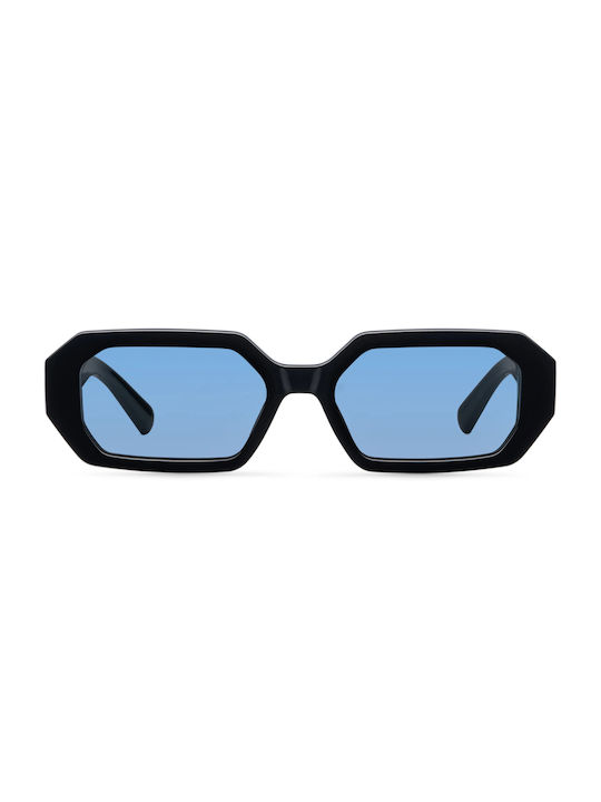 Meller Sunglasses with Black Plastic Frame and Light Blue Polarized Lens ES-TUTSEA