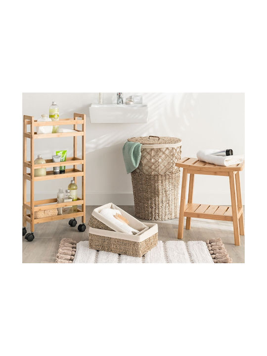 Stool For Kitchen Wooden Brown 25.2x39.5x46cm