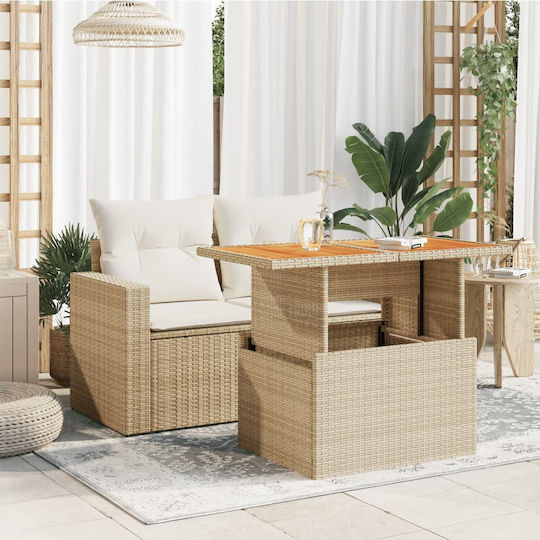 Tisch Stabil Beige 100x55x73cm
