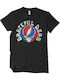 Paperinos Grateful Dead Distressed T-shirt Μαύρο Βαμβακερό