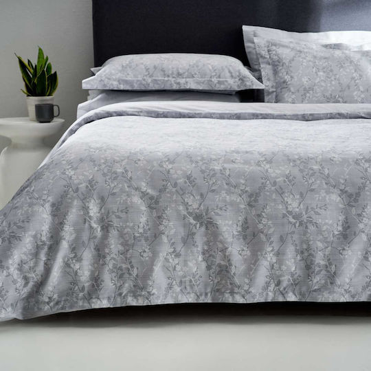 Vesta Home Torino 1 Cuvertură Pat Dublu Bumbac Gri 230x270cm