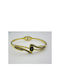 Steel Bracelet with Rhinestones Gold 8mm 1 piece